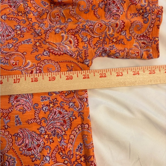 J.Jill Pima Slub Scoop Neck Print Tee – Petite Large - Picture 3 of 7